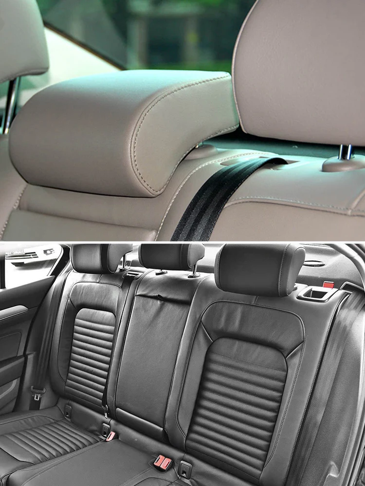 Cache de ceinture de sécurité 3C0857781B9B9 Noir Gris Beige Guide de ceinture de sécurité arrière 3C0857781 pour VW Passat B6 B7L CC Accessoires de voiture