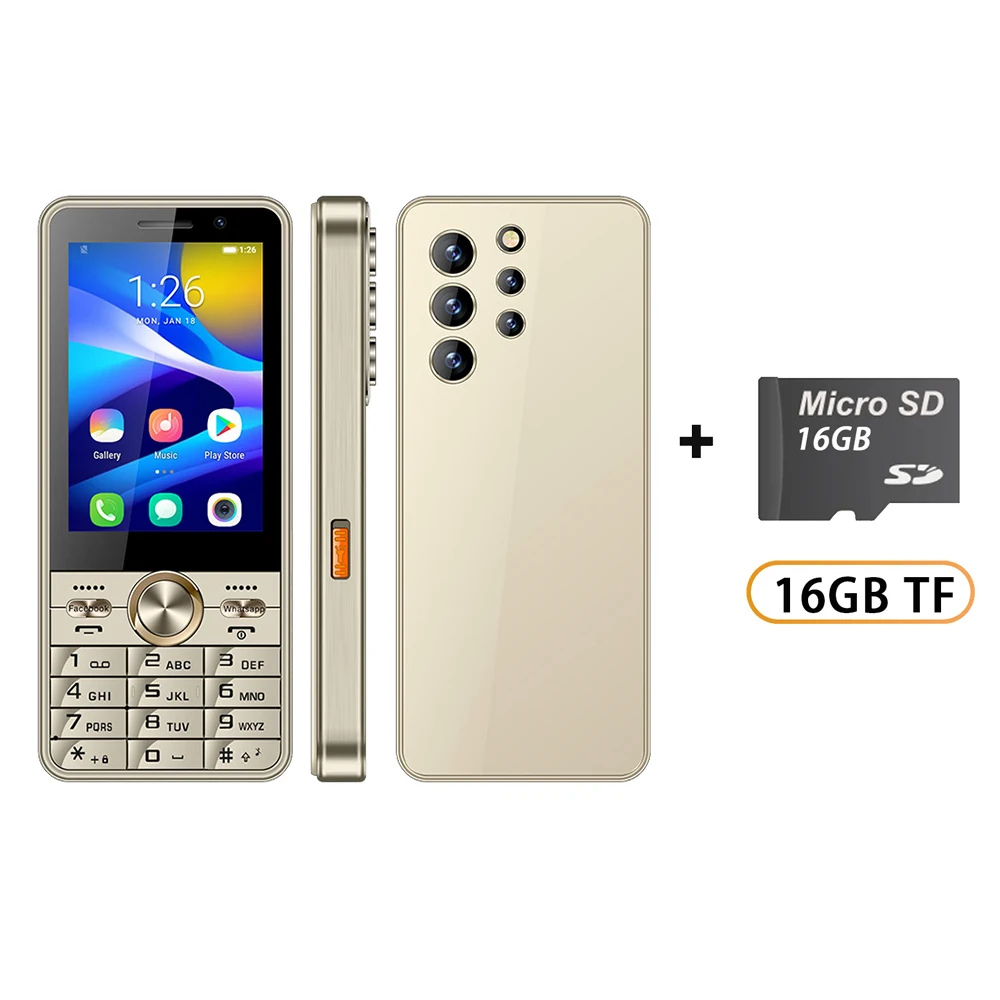 UNIWA HOPE XS24 4G Touchscreen Toetsenbord Telefoon Android 8.1 Dual SIM 3,5 Inch 2GB + 16GB 2500mAh Mobiel Whatsapp Telefoon Half-touch