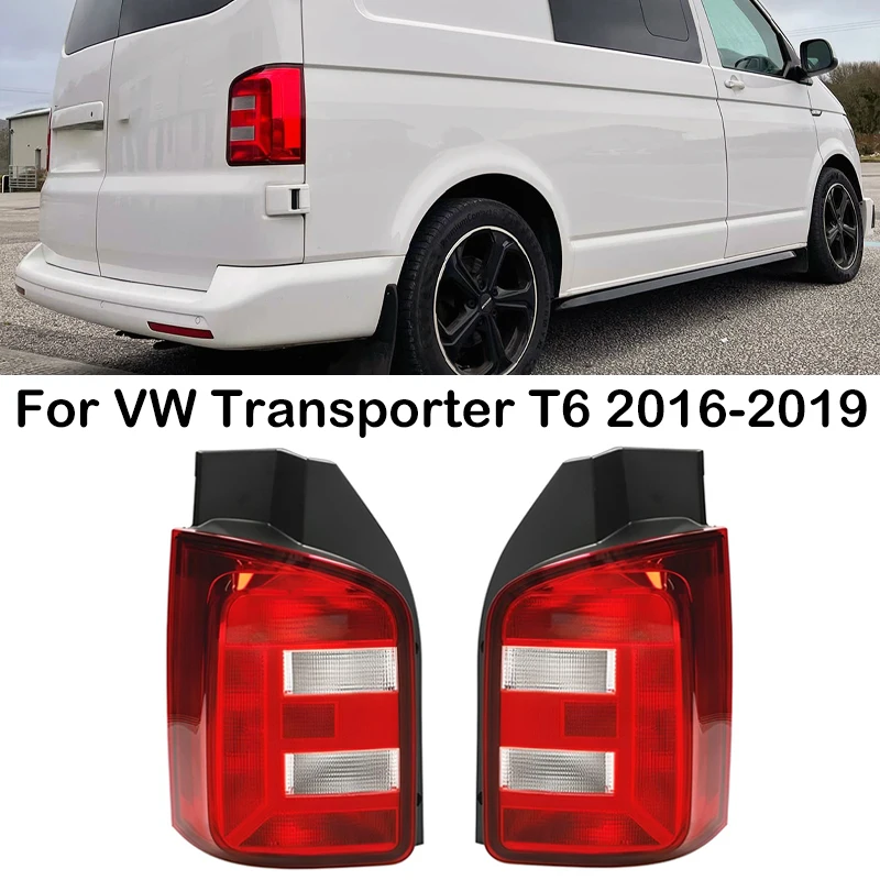 For Volkswagen Transporter T6 2016 2017 2018 2019 Car Rear Bumper Tail Light Brake Light Tail Lamp Cover 7E0945095T 7E0945096T