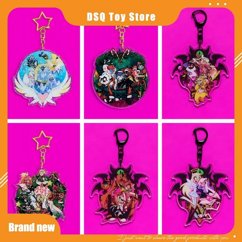 

Genuine Small Quantity In Stock Hazbinhotel Peripheral Acrylic Trendy Personalized Keychain Limited Edition
