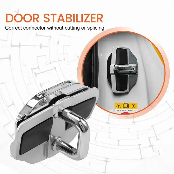 TRD Door Stabilizer Door Lock Protector Latches Stopper Covers for Toyota Land Cruiser LC200 Alphard Vellfire