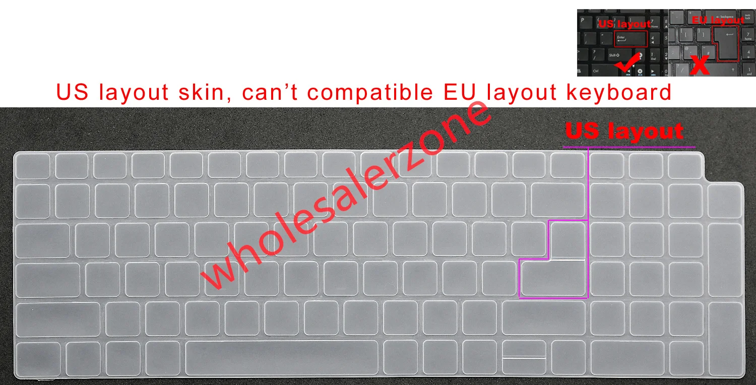 Capa de Teclado US para Dell Precision 3590 3591 3580 3581 3560 3561 3570 3571, 7670 7680, 7770 7780, Latitude 3550 5550 para laptop
