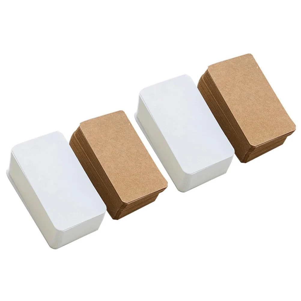 4 Packs Doodle Card Message Index Cards Convenient Graffiti Portable Word Note Blank