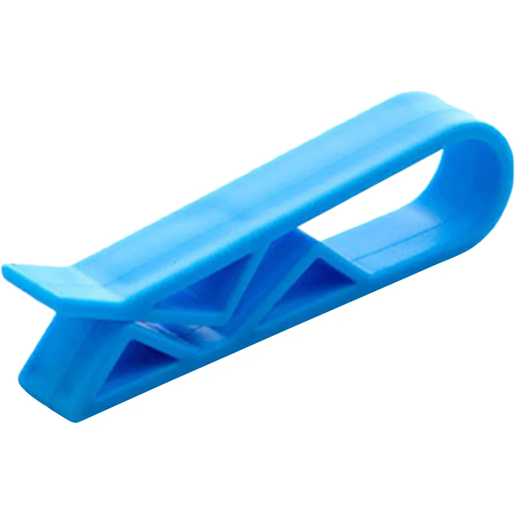 24 pezzi per pattumiera, clip per rifiuti, clip per rifiuti in plastica, morsetto per supporto, elementi di fissaggio blu antiscivolo