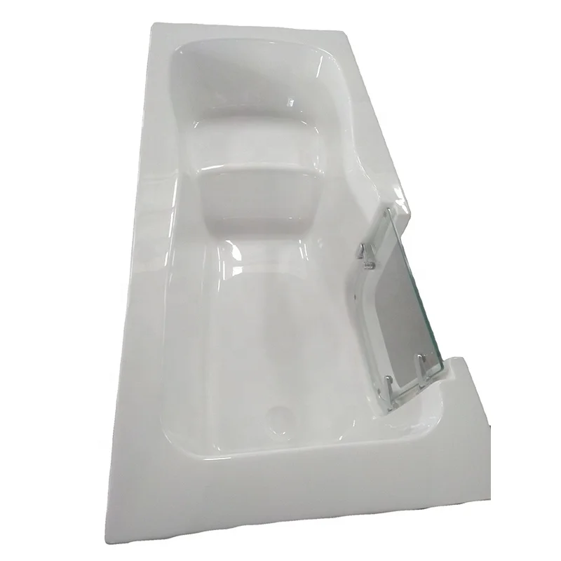 Old people bathtub  Acrylic Side open door walk in bath tub whirlpool Safe bathtubs