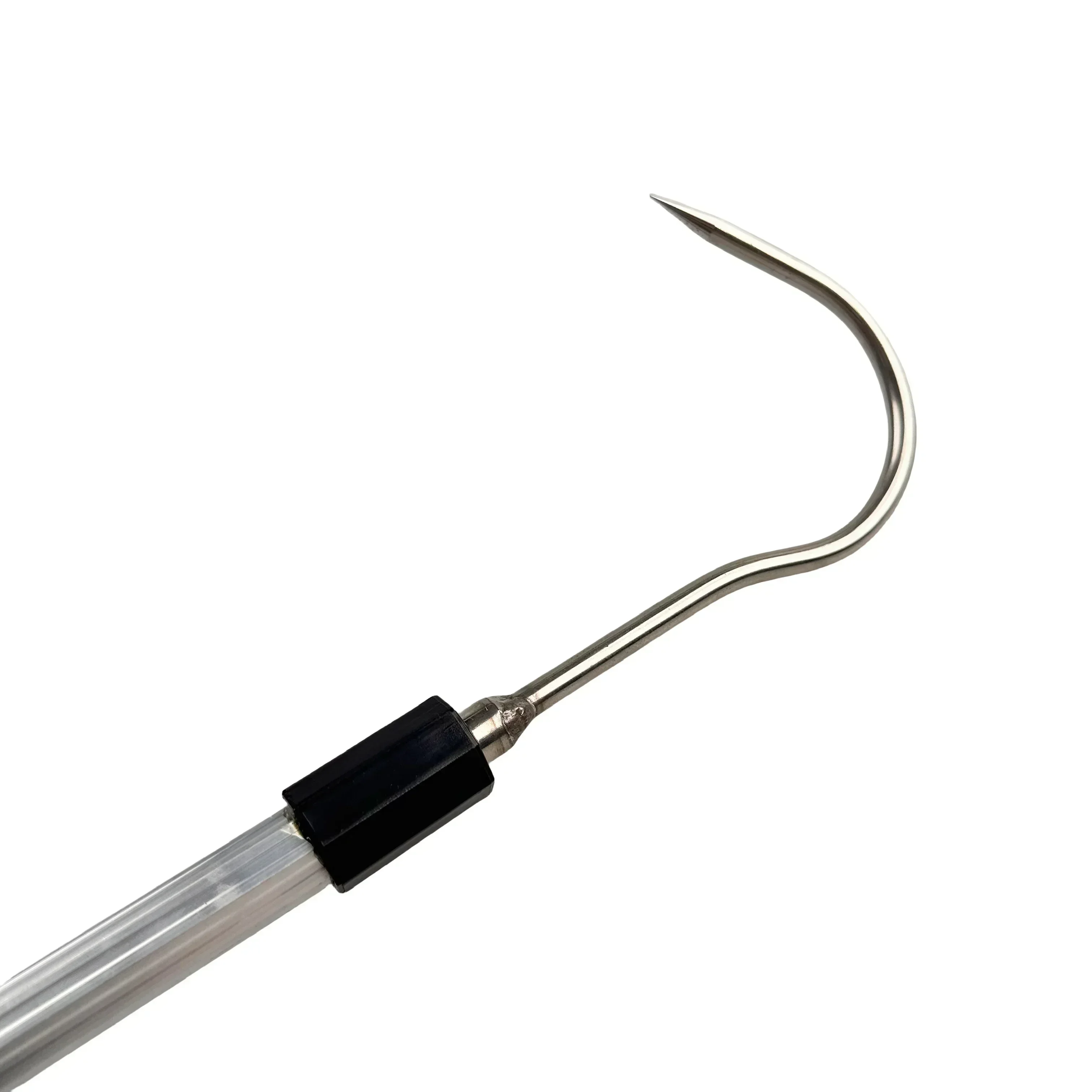 Immagine 6: Canna da pesca telescopica in alluminio JOOYOO da 1 pezzo con gancio a forcella retrattile, paletta per ghiaccio, rastrello da spiaggia in acciaio inossidabile