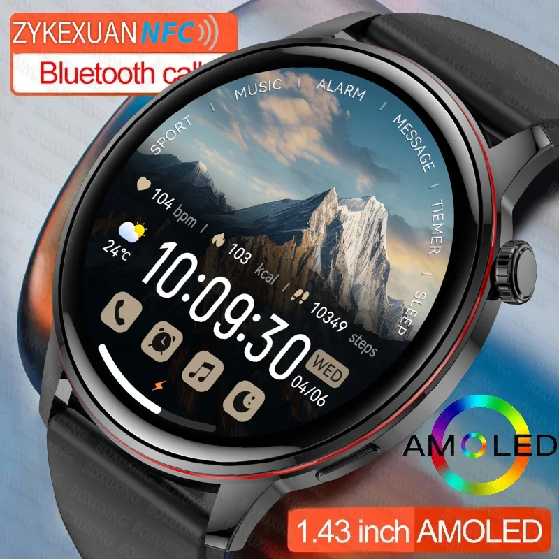 

2026 Nen Smartwatch Women 466*466 AMOLED 1.43" HD Screen Always Display Time Bluetooth Call IP68 Waterproof Sports Smart Watch