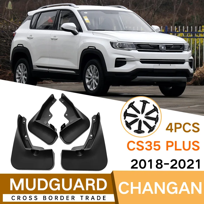 4pcs For Changan CS35 Plus 2018 - 2022 CS35 2015-2016 Car Mud Flaps Mudguards Tire Mudflap Splash Guards Mud Fenders Accessories