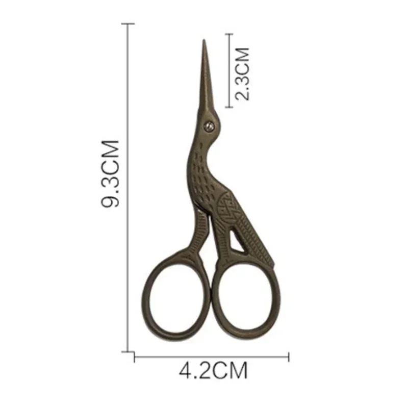 3.5 Inch Durable Stainless Steel Retro Tailor Scissor Crane Shape Hair Scissors Barber Scissors DIY Barber Tools