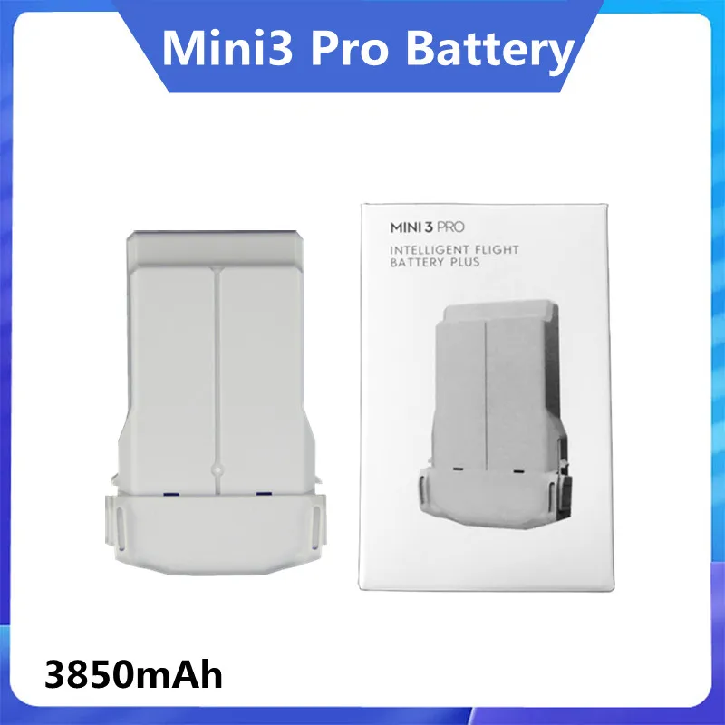 Adequado para Mini3 Pro alta capacidade 3850mAh vida útil máxima de 47 minutos Nova bateria de voo inteligente Mini3 Plus