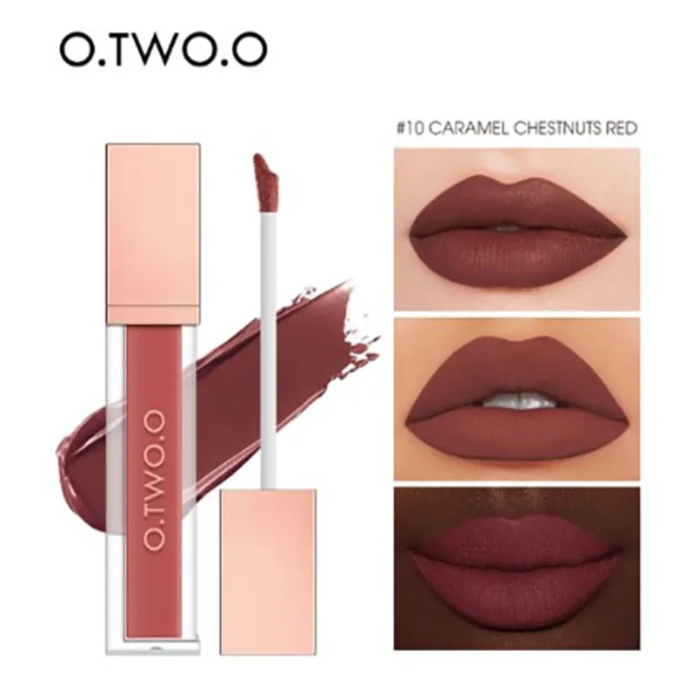 O.TW O.O-Rouge à lèvres liquide, résistant à l'eau, pas facile à décolorer, finition 256, sexy, soyeux, durable, Jules, ne touche pas la tasse