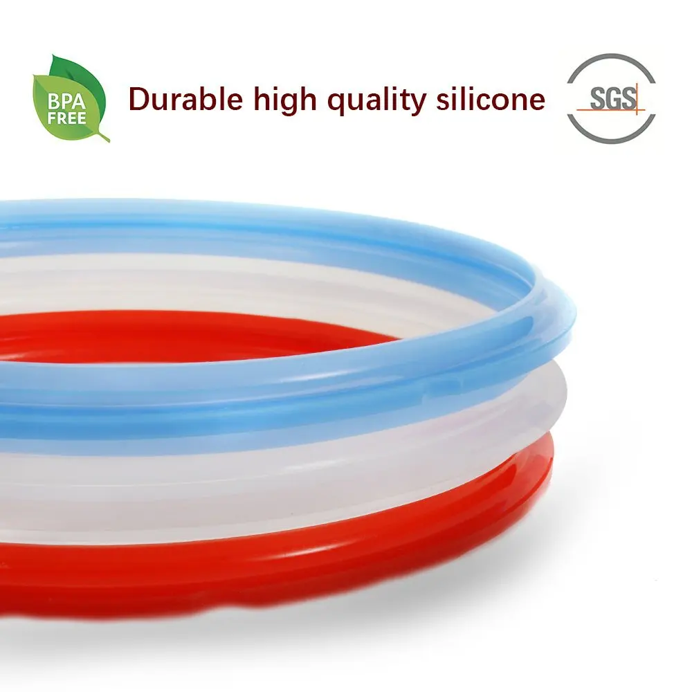 Anelli di tenuta per accessori per pentole istantanee di 5/6 modelli Qt guarnizioni di ricambio in Silicone per uso alimentare senza Bpa per pentole