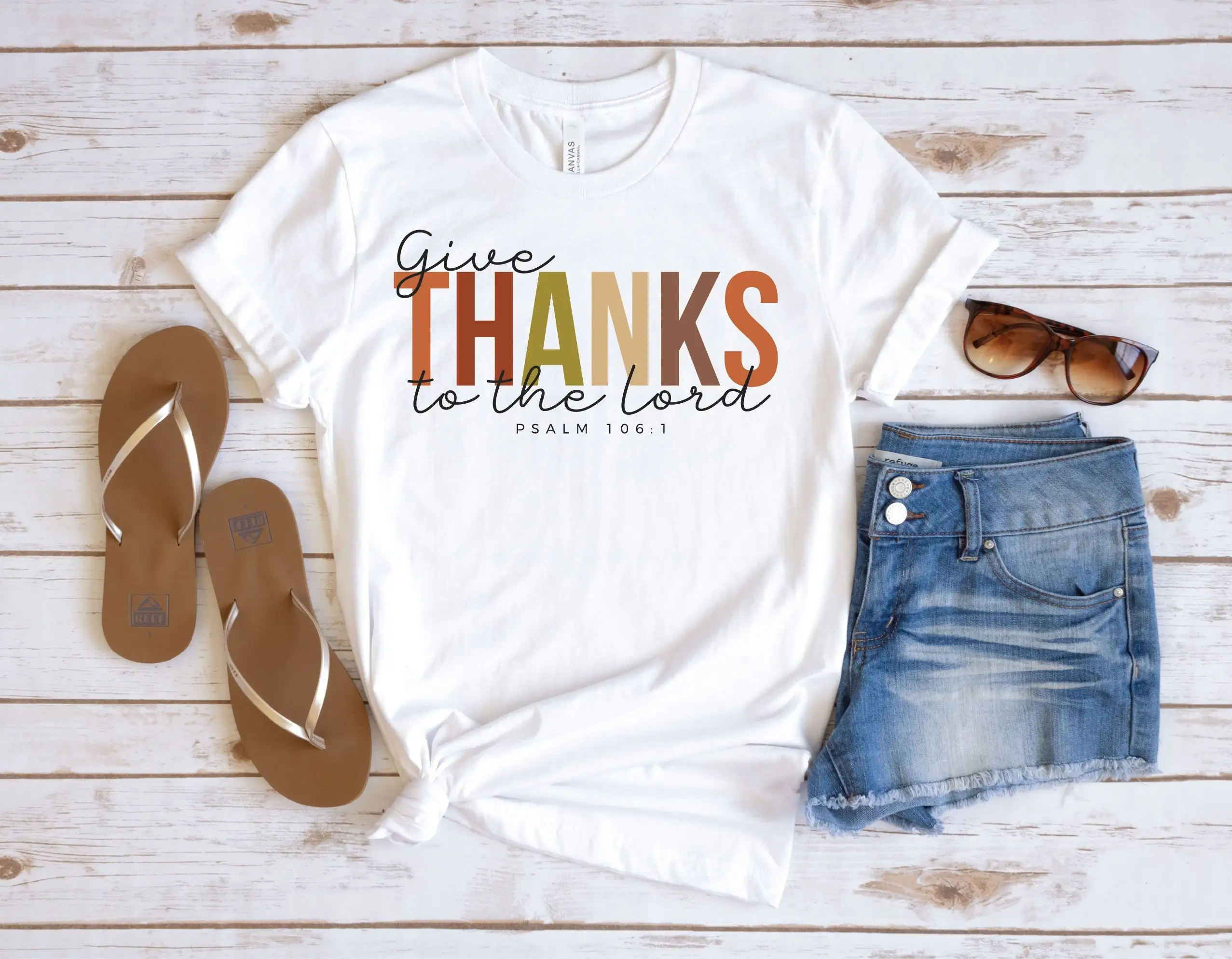 Give Thanks To The Lord T Shirt Thankful Bible Verse Thanksgiving For Religious Church Christian Blessed