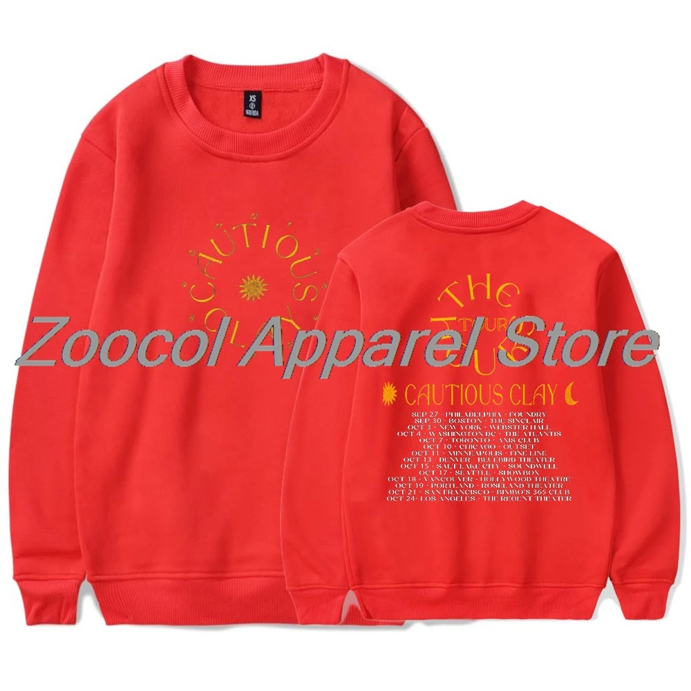 تحذير الطين The Hours Tour Merch بلوزات طويلة الأكمام للنساء والرجال ملابس الشارع