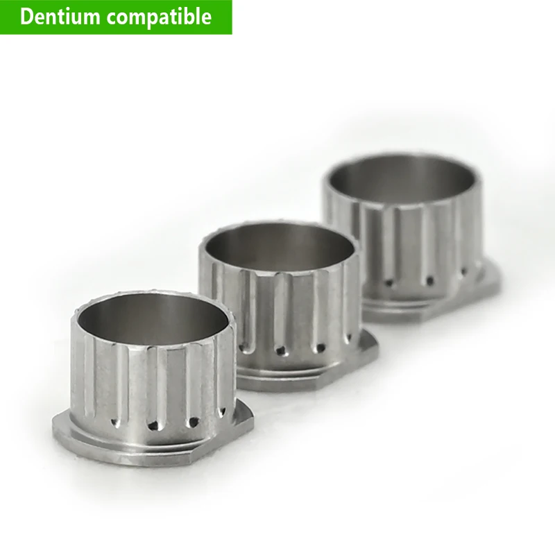 Dental Metal Sleeve Titanium Alloy Grade 5 Compatible with Dentium Surgical Guide Dentistry Accessories