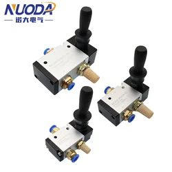 3/2 5/2 Way Pneumatic Air Hand Lever Operated Valve Manual Control 2 Position 3 5Port Push-Pull 3H210-08 3H310-10 3H410-15