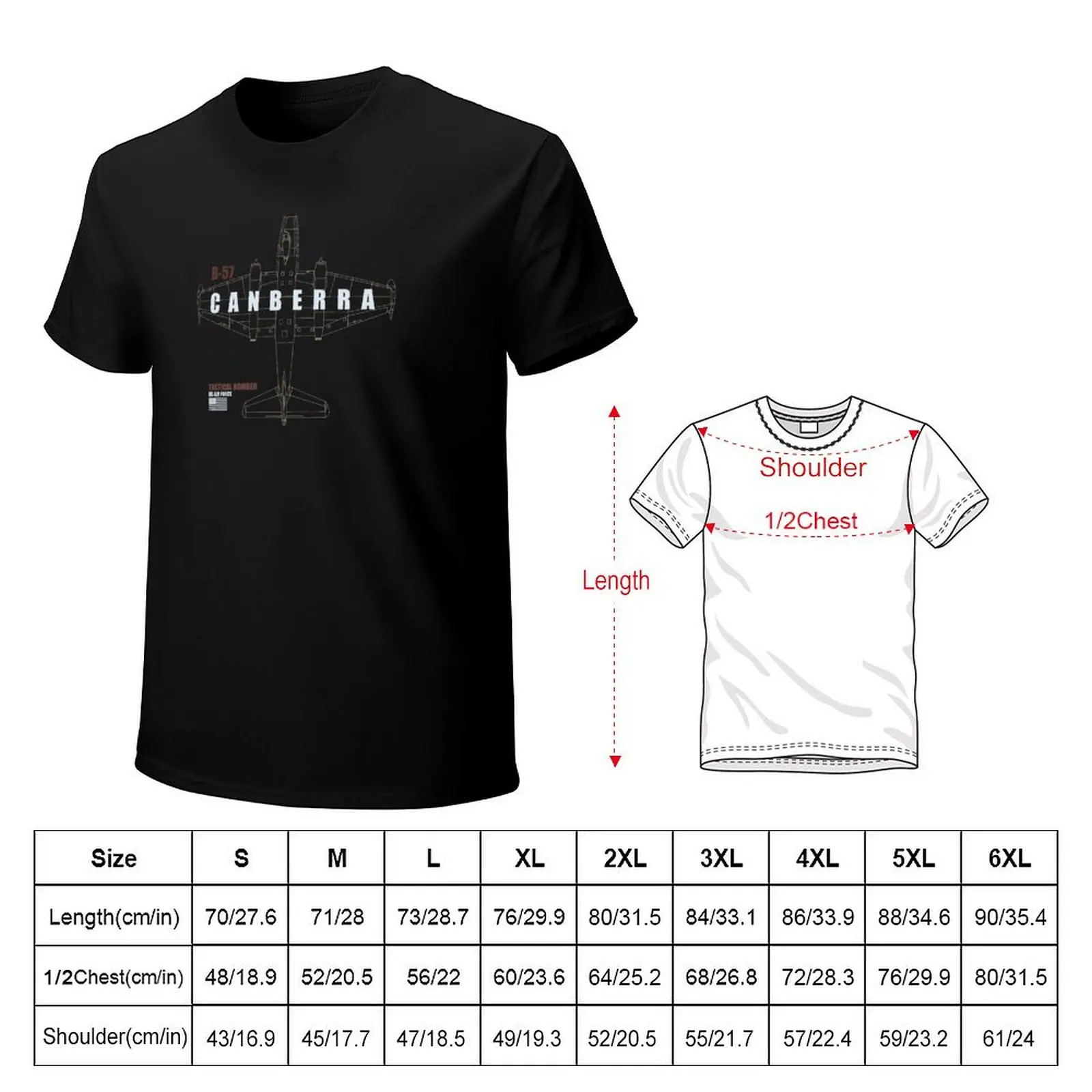 B-57 Canberra T-Shirt Work Style Casual T-Shirt