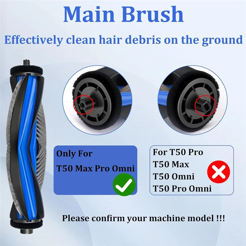 A97T Replacement Kits For Ecovacs Deebot T50 Max Pro Omni Vacuum Cleaner, Accessories Parts
