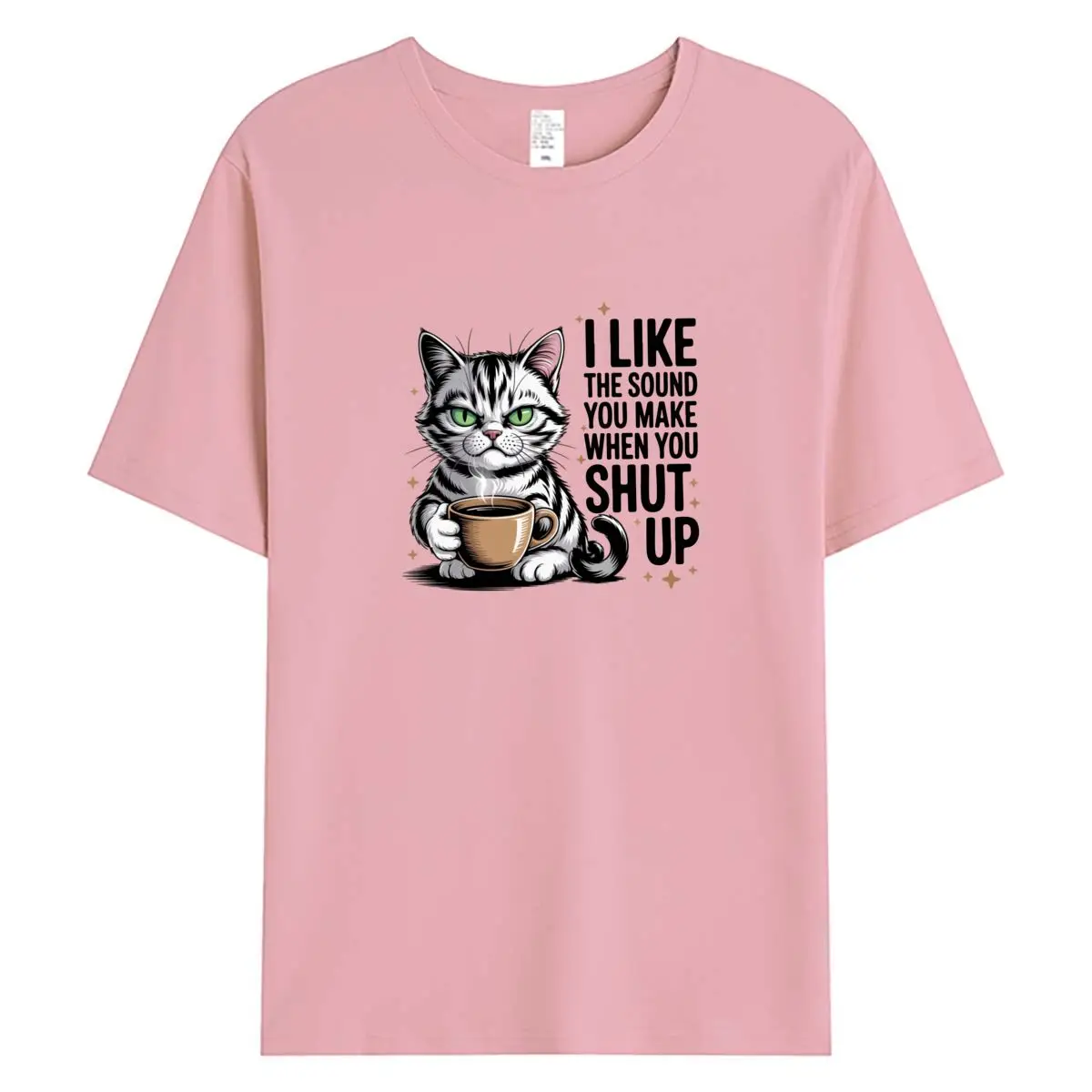 

Футболки из 100% хлопка, женская летняя футболка с коротким рукавом, новинка 2026, женские футболки, топы с кошачьим принтом, одежда, женская футболка