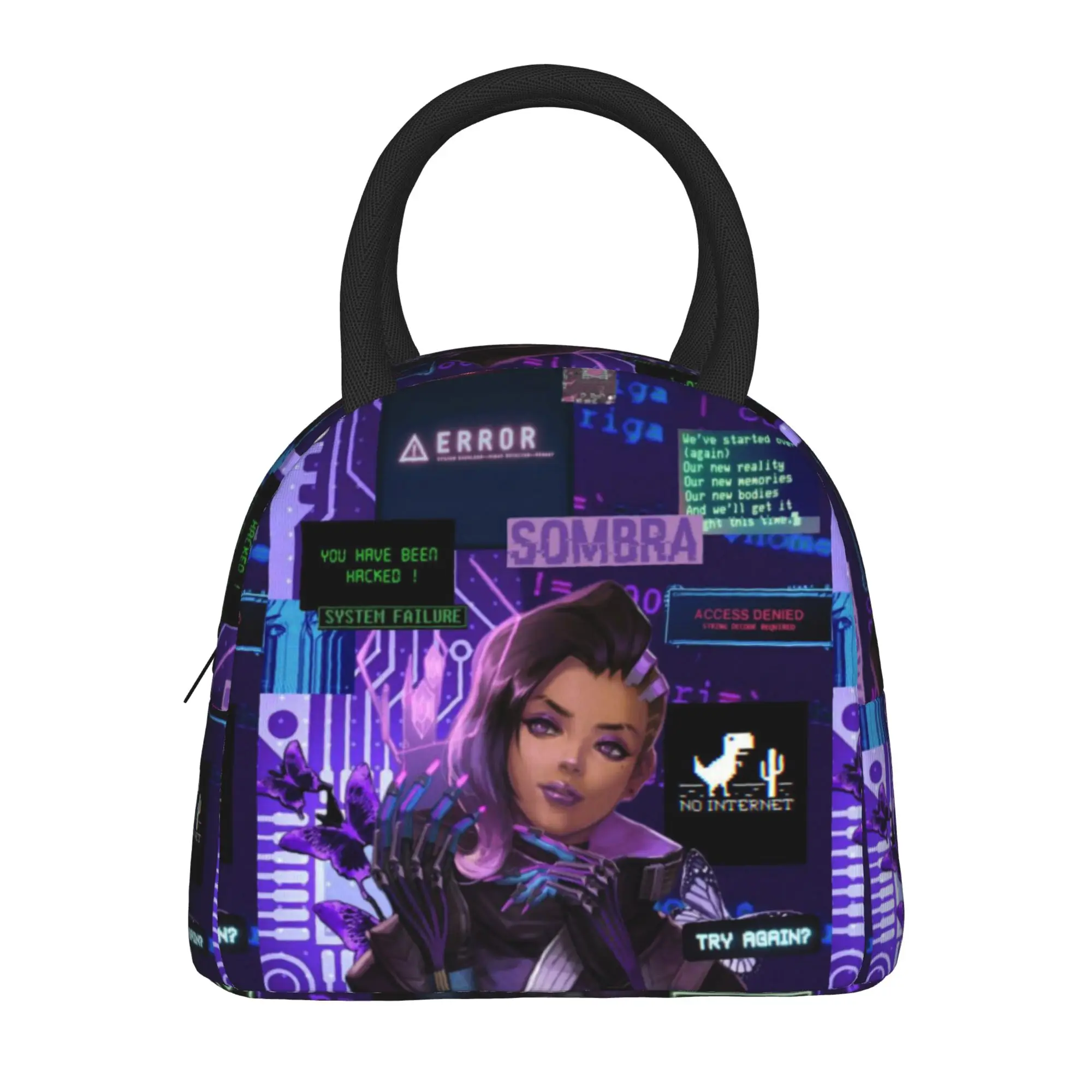 Overwatch Video Game Insulated Lunch Bags for Men Women  Food Bag Portable Thermal Cooler Bento Box For Picnic