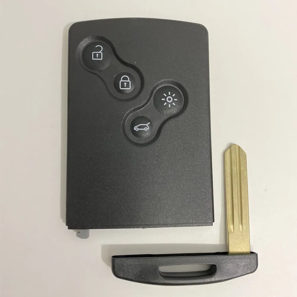 Keychannel-llave de coche de 4 botones ID46 PCF7952 433Mhz, manos libres, tarjeta inteligente sin llave para Renault Clio Koleos Megane Fluence