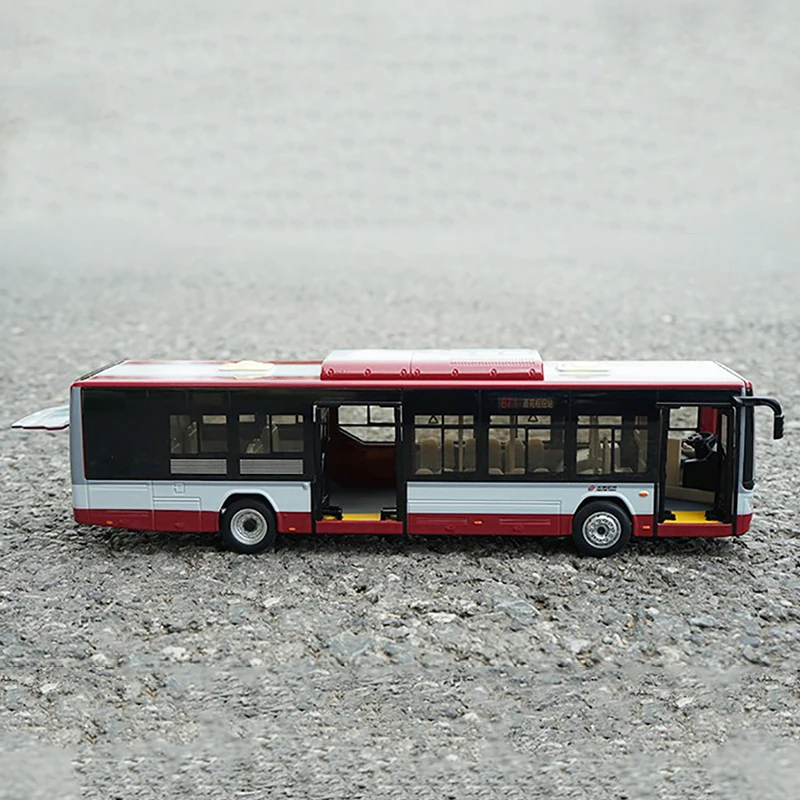 Pure electric bus model with light version 1:43 Foton bus bus Ouhui Beijing bus alloy