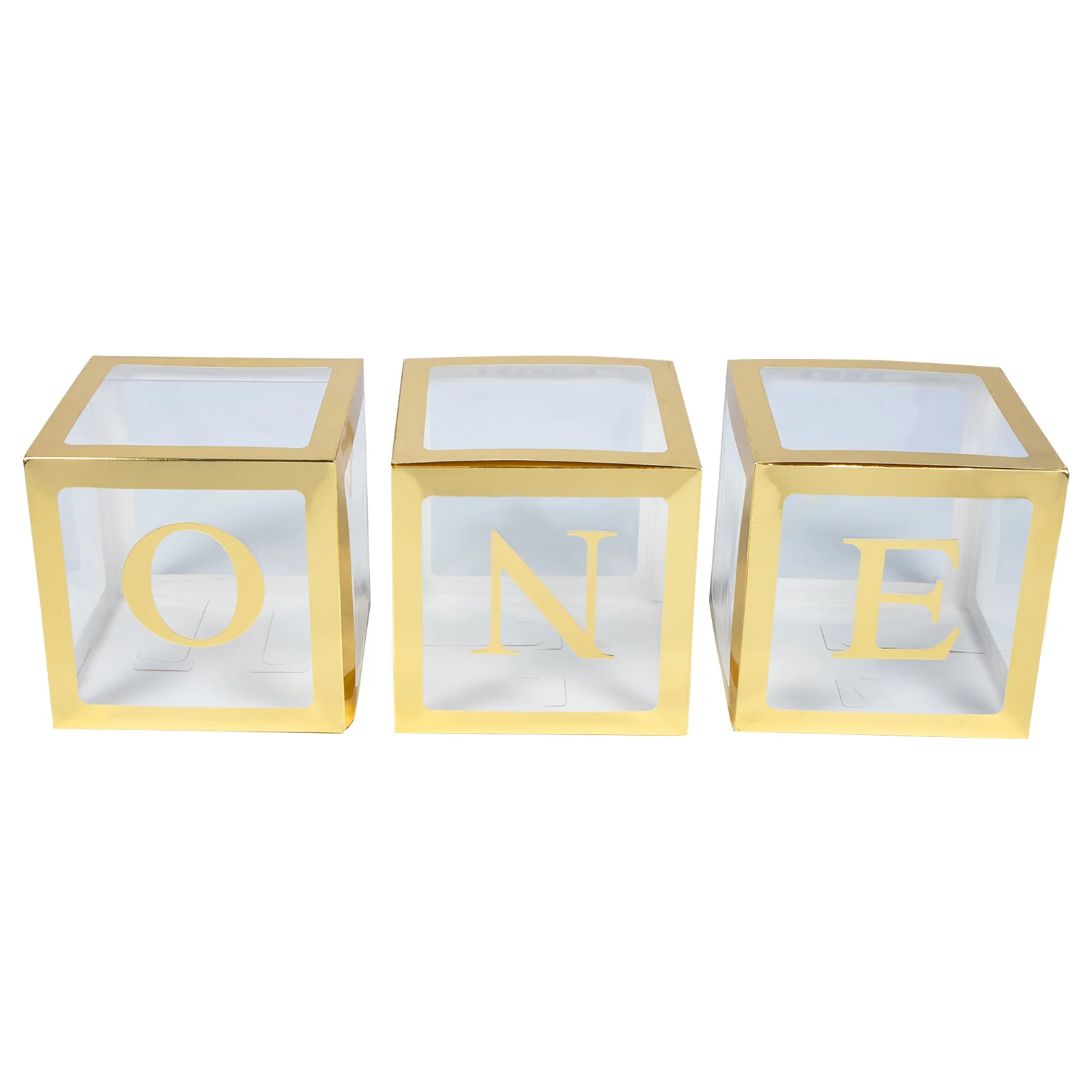 

3pcs Birthday Balloon Boxes Cartoon Style Letter Room Restaurant Office Decor Baby Layout Cost Effective