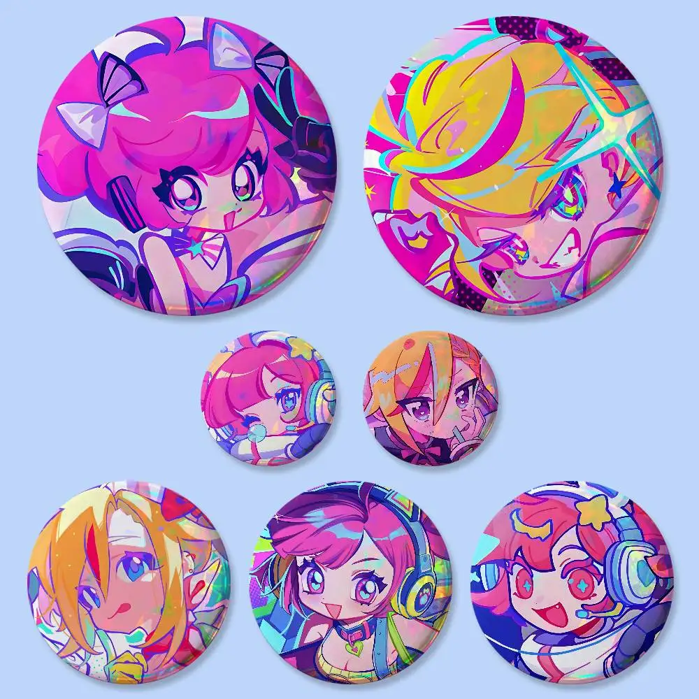 M-Muse D-Dash Cartoon S Abzeichen 25 32 44 58 75 mm Runde Cosplay-Pins Taschendekoration Fans Sammlerstücke Freunde Geschenke Brosche Souvenir