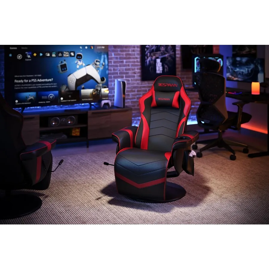 كرسي ألعاب 900 Racing Style Gaming Recliner باللون الأحمر RSP 900 RED