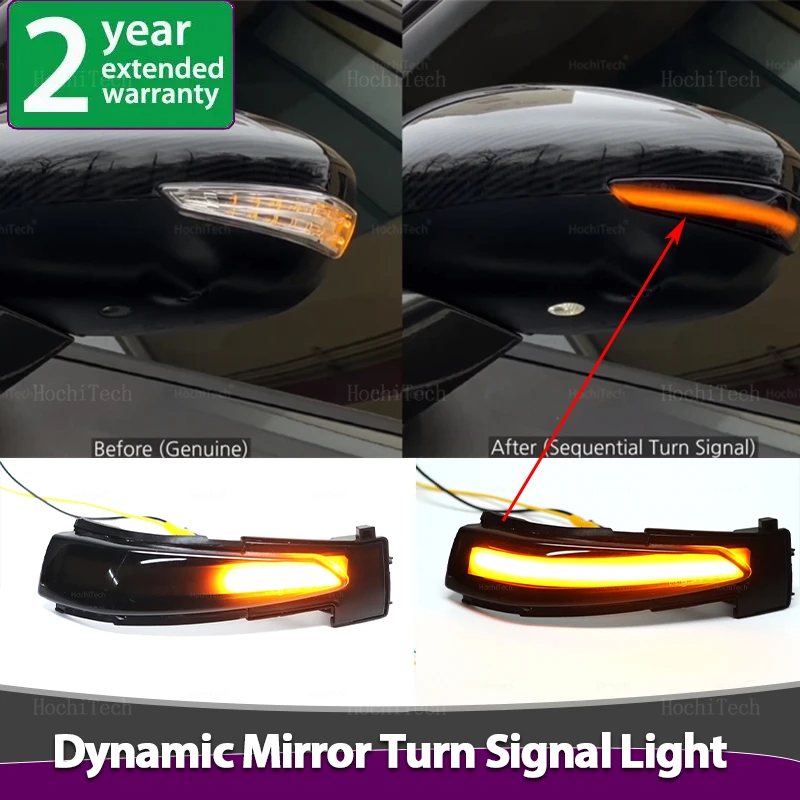 Smoked Lens Side Mirror Sequential Turn Signal Light For Peugeot 508 SW  For Citroen DS5 C4 Grand Picasso II