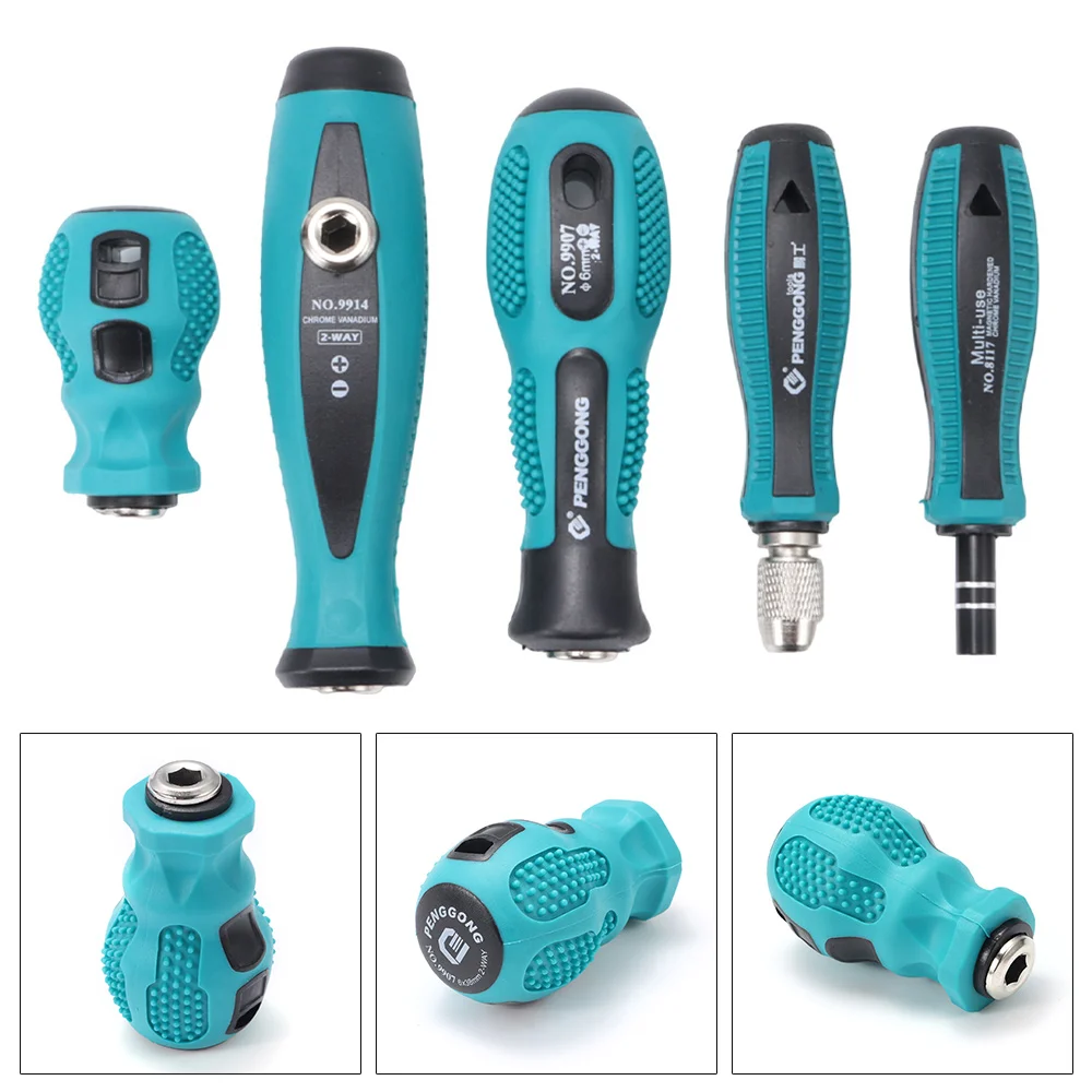 1Pcs Adapter For Screwdriver Bit Screwdriver Handle 5mm Round 6.35mm 4mm Hex Screw Driver Bits Holder Multipurpose Magnetlc Rod