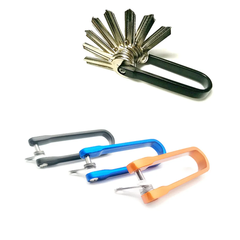 U shaped key clip aluminum alloy key storage porta chaves porte carte funda protectora llaves key holder key chain