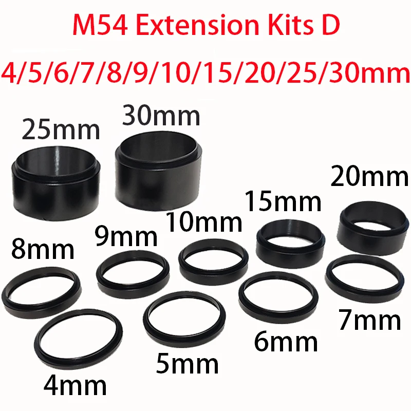 M54 Extended Tube For Astronomical Telescope Post-Intersection Adjustment Ring Available In 4/5/6/7/8/9/15/20mm Options M54x0.75