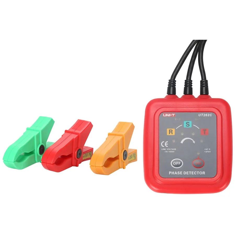 UNI-T UT262C Non Contact Phase Detect 70-600V 100% Original Brand New In Stock LED Buzzer 3 Phase Rotation Sequence Tester Meter