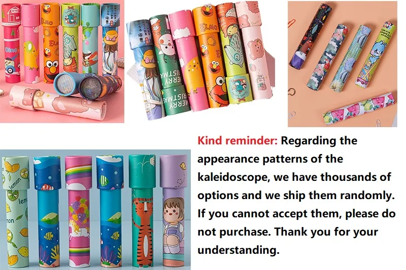 1 pçs caleidoscópio clássico nostálgico criança ciência experimento brinquedos pai-filho brinquedos educativos interativos mudança mágica presente