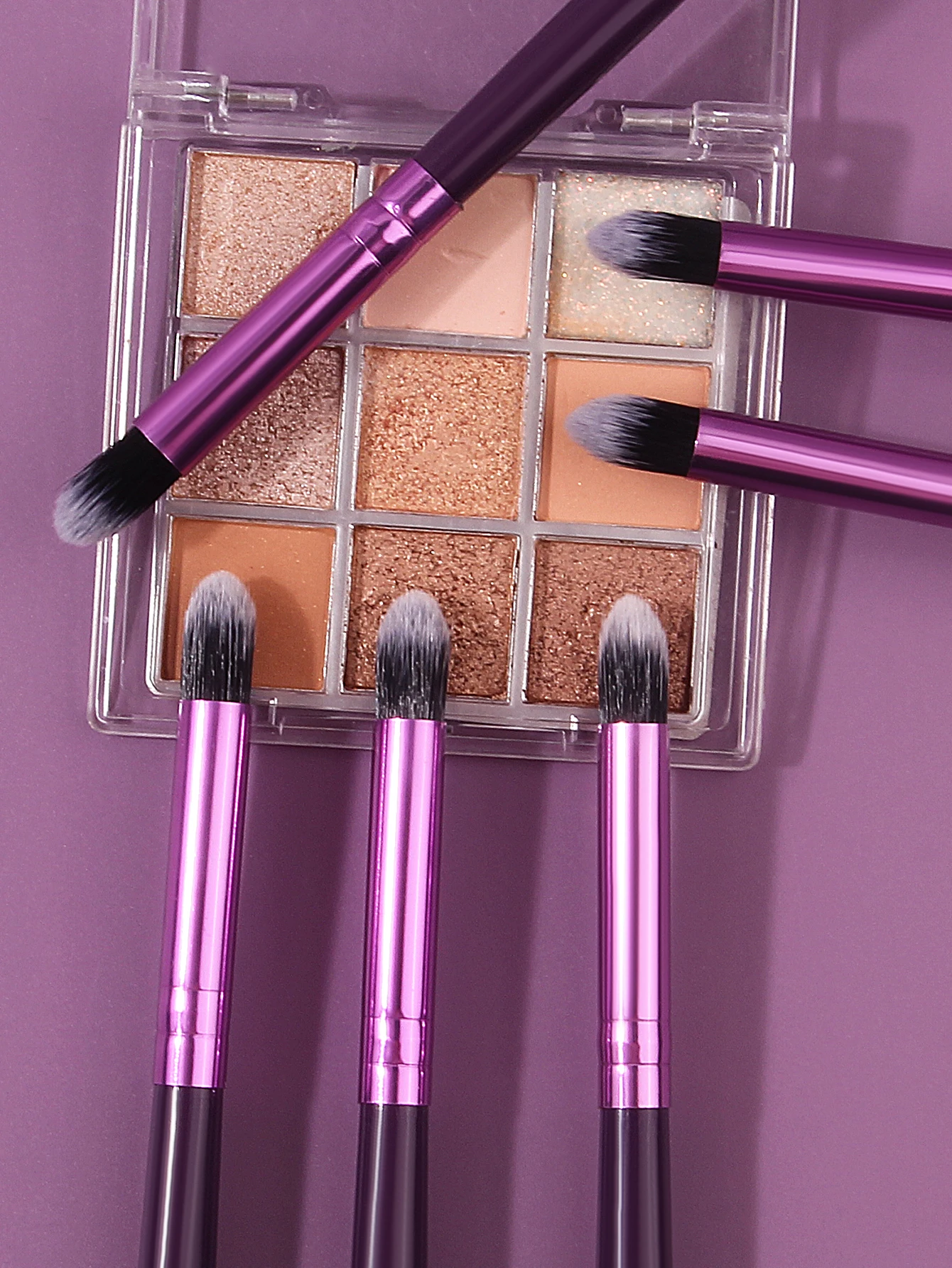 Best-selling 6-piece beginner's eye makeup brush, concealer and highlight multi-purpose brush,portable soft-bristled makeup tool