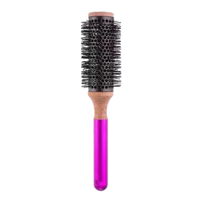 For Dyson Round Comb Hair Styling Hair Brush Comb Curly Hair Round Barrel Hair Comb Salon Styling Tool Metal Handle