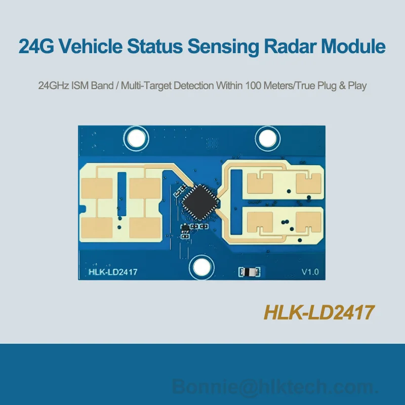 HLK-LD2417 HLK-LD2451 HLK-LD2415H 24G Millimeter Radar Sensor Module Vehicle Speed Angle Distance Detection Car Detection