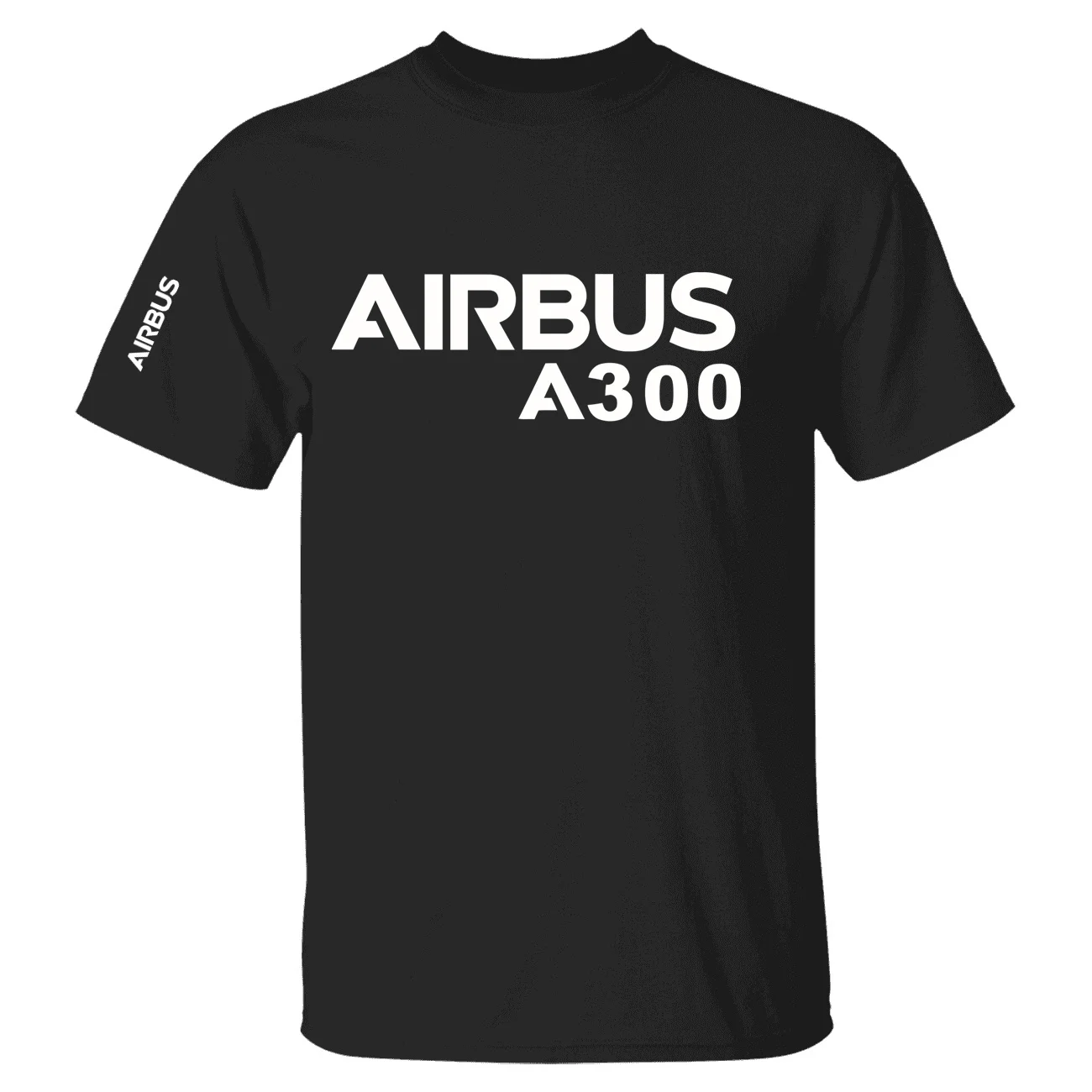 New Harajuku Aviation Flight Airbus A300 Cotton Graphic T Shirts Men Women Pilots Multi Color Short Sleeve T-shirts