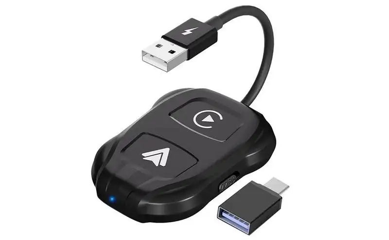 

Wireless Car play Adapter For Androids Apples Wired to Wireless Carplays Dongle Plug And Play USB Connection Auto Car Adapter