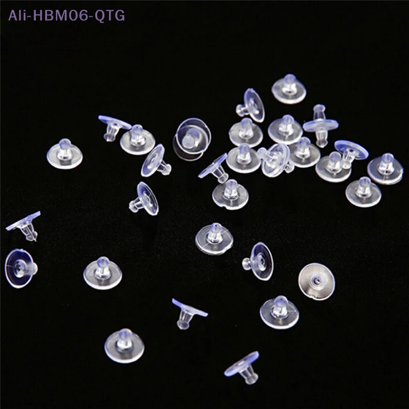 [New] NEW 50PCS Heavy Duty Rubber Earring Backs Sleeves Holders Stoppers Soft Nut Silicone