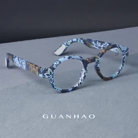 Marca Guanhao, gafas de lectura para hombre, montura redonda Vintage, gafas transparentes para personas mayores, montura gruesa, montura grande, gafas para presbicia para mujer