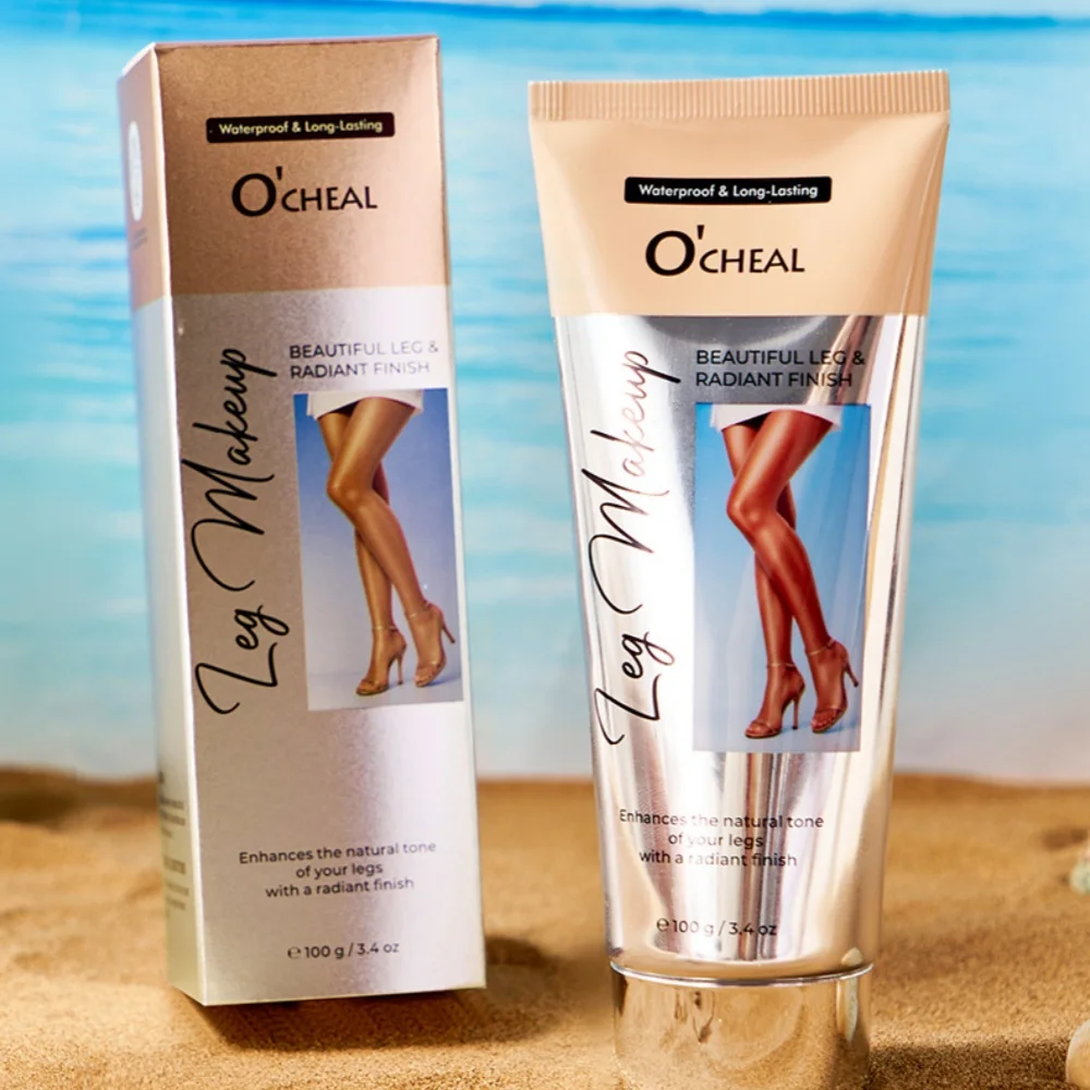 100g Crema correttore per gambe impermeabile Lunga durata Anche il tono della pelle Fondotinta abbronzante Trucco per la cura delle gambe Cosmetici per il trucco di bellezza