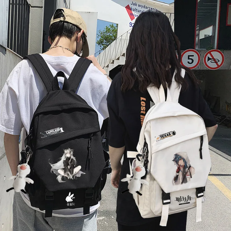 Arknight Amiya Rhodes Island Backpack Students Cute School Bag Kawaii Girls Boys Backpack Laptop Female Fashion Anime Book Bags