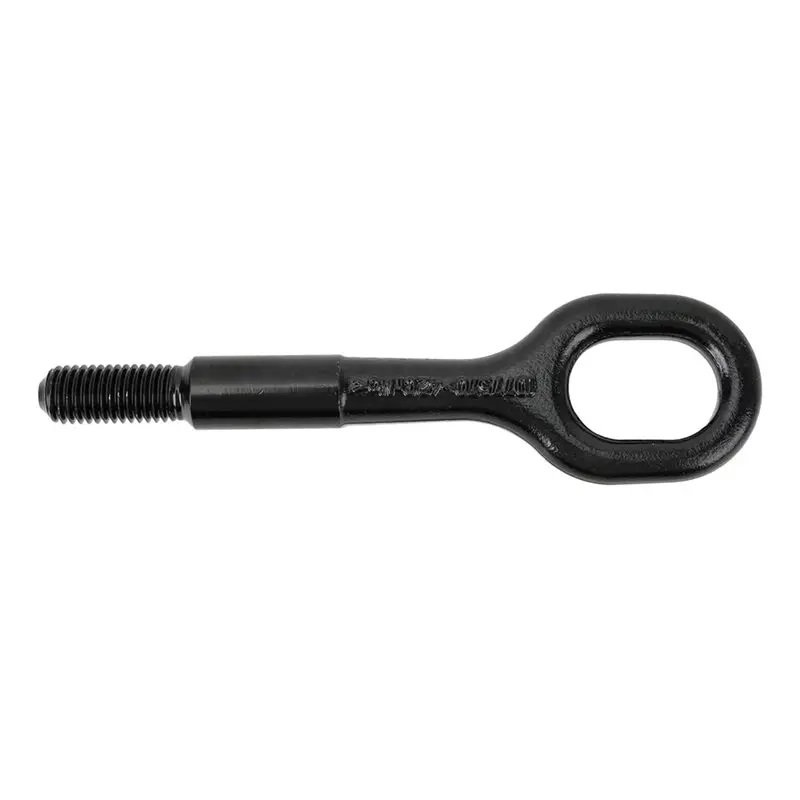 New-For Tesla Model 3 Y S X 2017-2023 Towing Bar 1Pc 1077570-00-D Towing Eye Hook Black Coated Front Bumper Ring