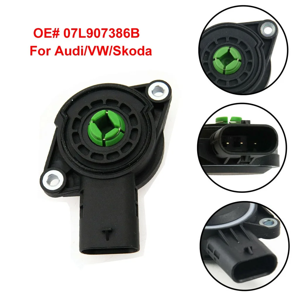 Flap Position Car Sensor 3 Pins Black Engine Air Intake Sensor 07L907386B Manifold Runner Control Sensor for Audi/VW/Skoda