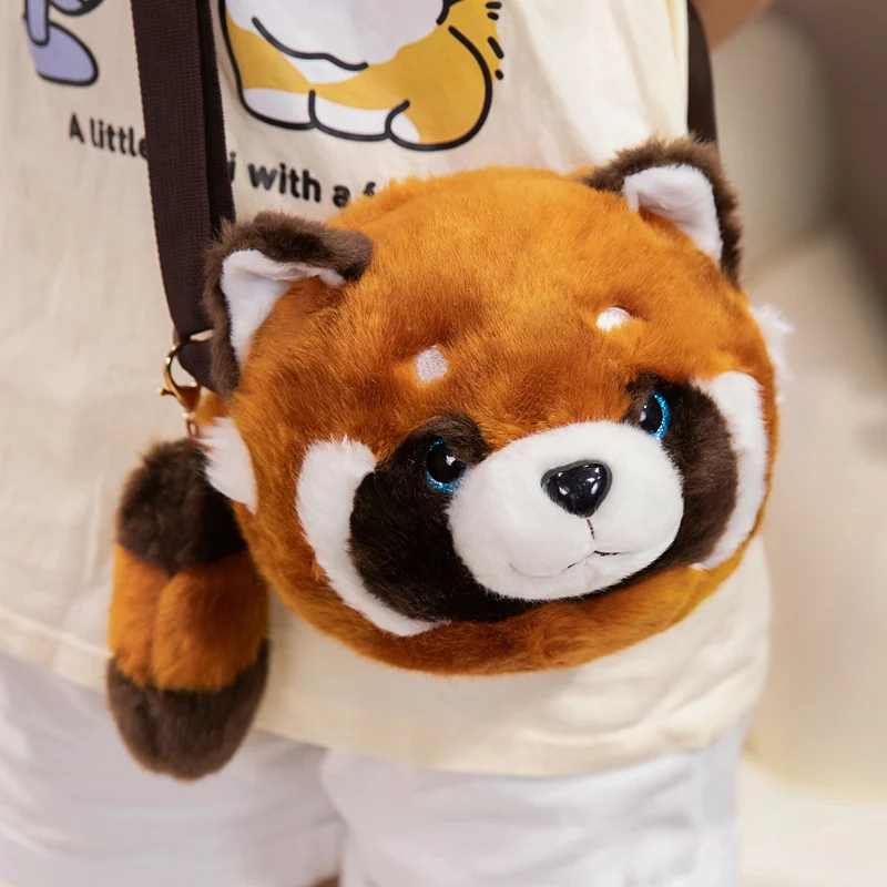 Leuke Wasbeer Pluche Tas Speelgoed 20 Cm Kawaii Ronde Schoudertas Knuffeldier Wasbeer Pop Verjaardagscadeautjes Voor Jongens En meisjes