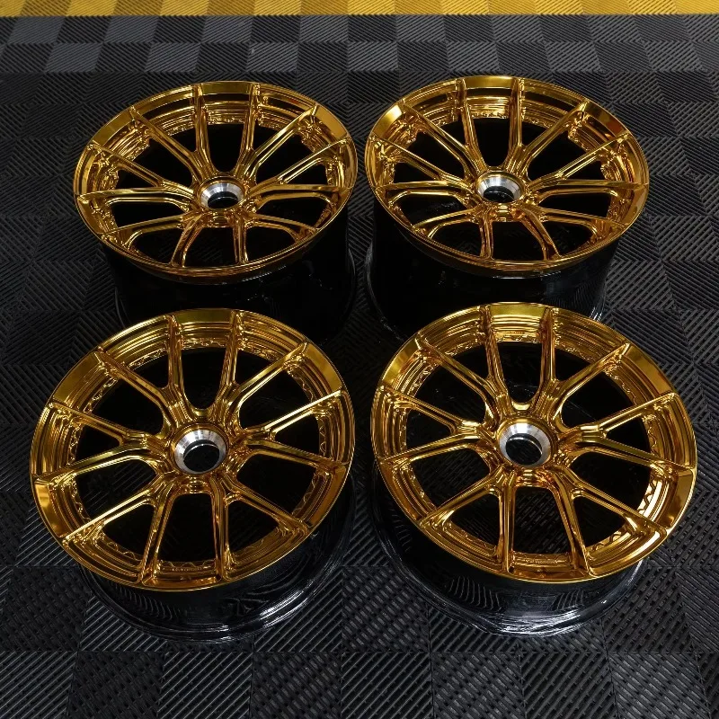 Forged Wheel 16-24 Inch Wheel 5x120 5x130 5x114.3 Chrome Concave Concave Wheel for corvette  Gold Rims