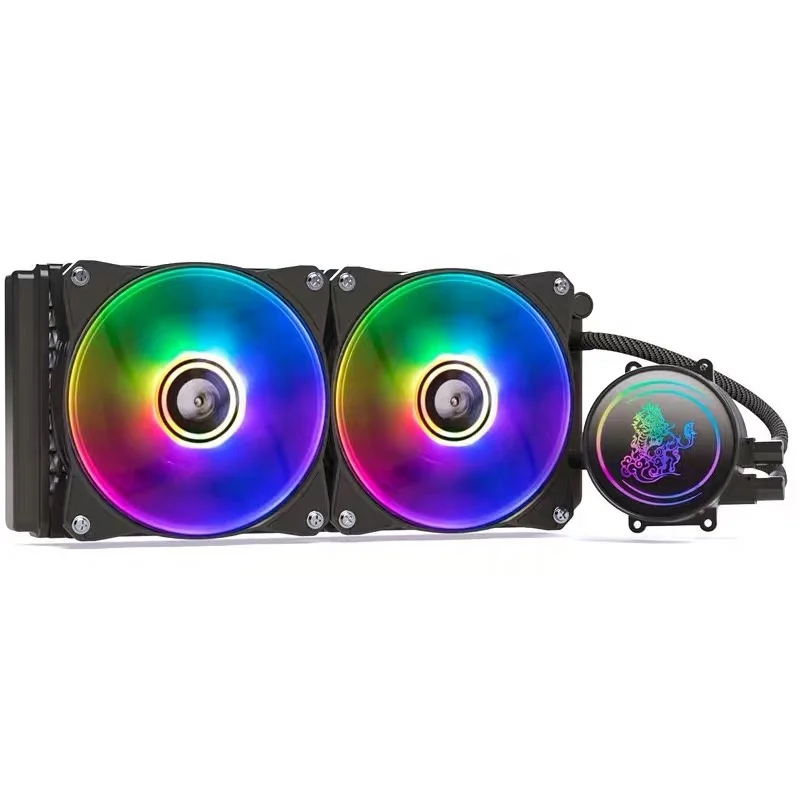 wholesale cpu water cooling system ARGB fan liquid computer cooler radiator heatsink rgb dc fans