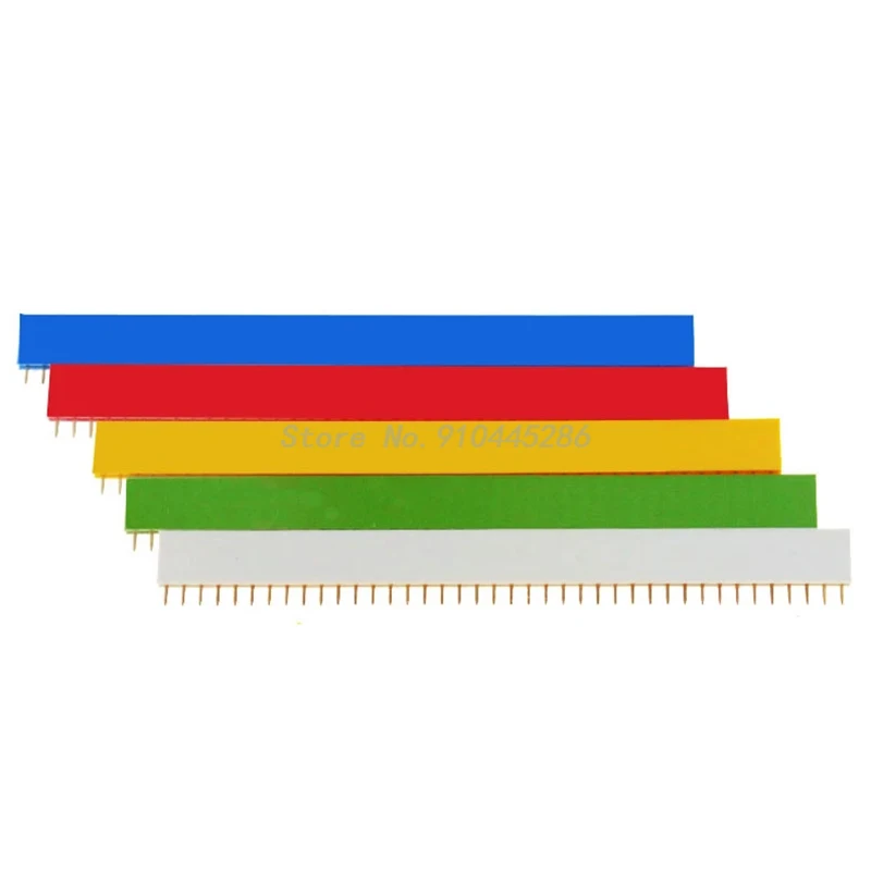 10PCS 2.54MM Pitch Single Row Female Pin Socket Red New 40P 40PIN PCB Single Row Mother Connector For Arduino